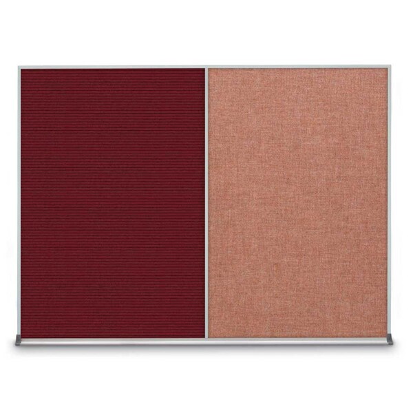Triple Door Radius Corkboard, 72"X36", B